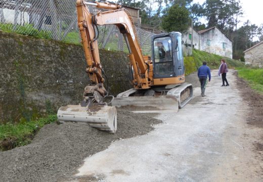 O Concello de Lousame inicia as obras de mellora no acceso a Berrimes, orzamentadas en case 14.000 euros